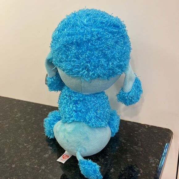 Ty Beanie Boos Mandy The Blue Poodle - 10 Inch Collectible Plush Toy (2017) - Picture 4 of 10